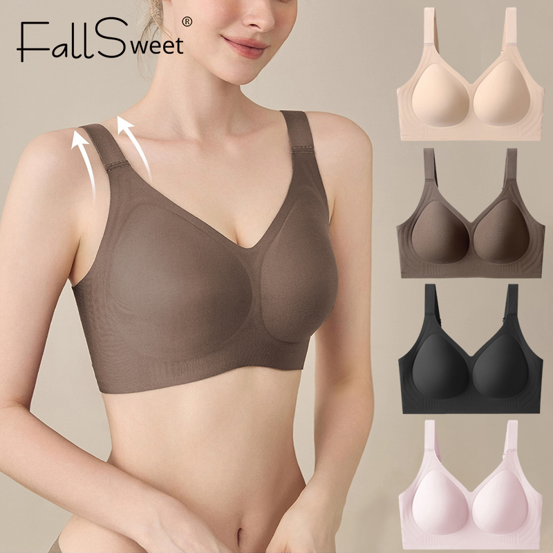 Mastectomy Bra Pocket - FallSweet النساء رفع سلس الصدرية حجم