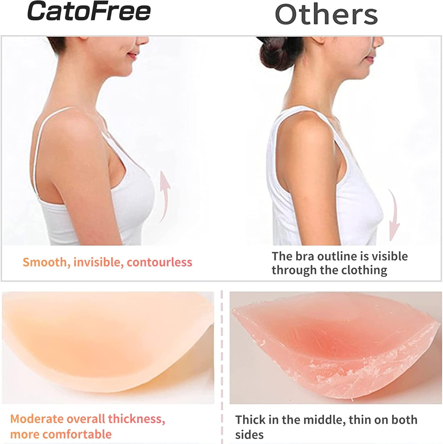 حمالة صدر سيليكونية صلبة بدون  - مراجعة Push Up Bra Silicone وسعره