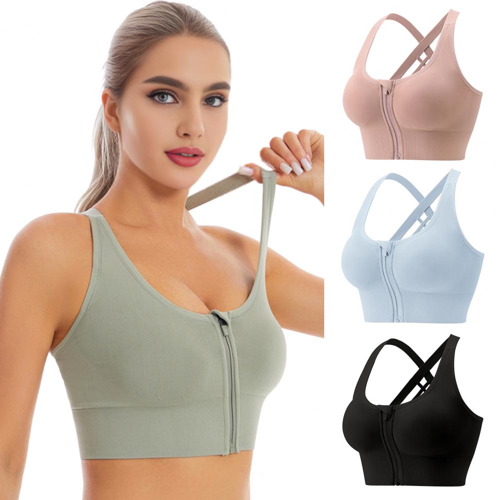حمالة صدر رياضية لاسلكية بسحاب - مراجعة Sports Bra Racerback وسعره